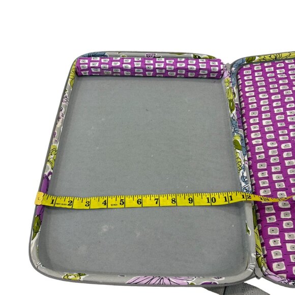 Vera Bradley Quilted Floral Laptop Bag With Shoulder Strap & Handles Fits 13" La - Picture 4 of 8